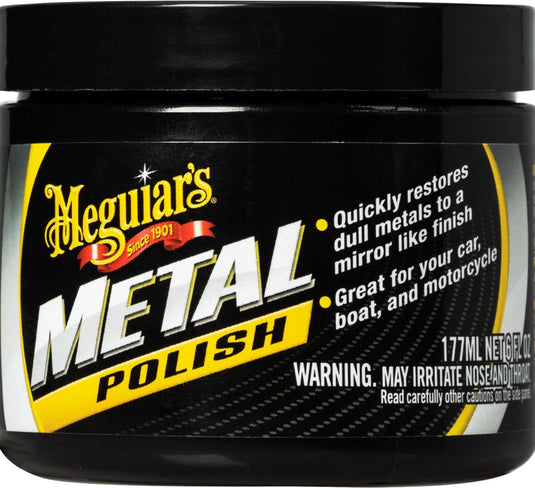Meguiar's metal polish - metaalpoets auto - aluminium - chrome - rvs-zilver - koper - 177ml
