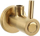 Differnz hoekstopkraan mat goud � met rozet 1 2 3 8 � toiletkraan