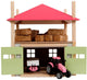 Kids globe houten hooiberg met berging 1:32 - roze