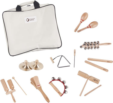 Classic world muziekinstrumenten met opbergtas 9-delig