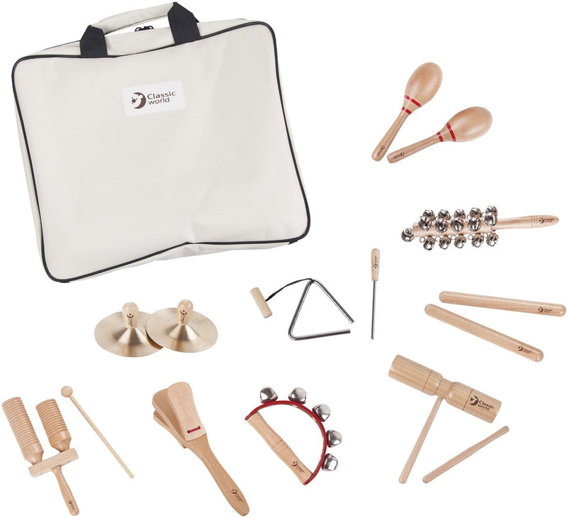 Load image into Gallery viewer, Classic world muziekinstrumenten met opbergtas 9-delig

