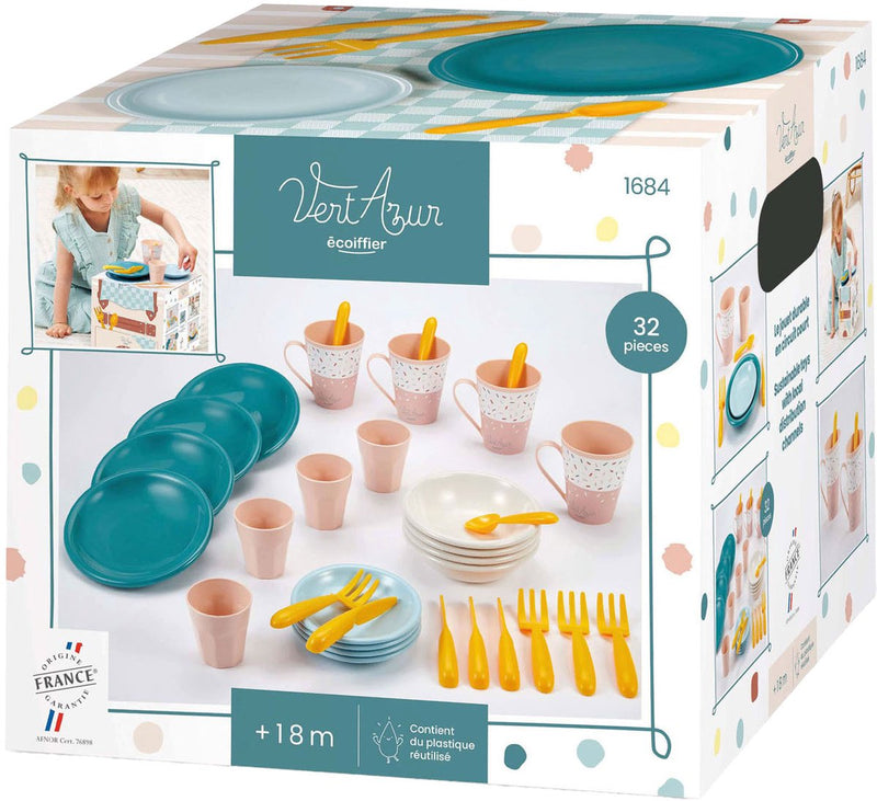 Load image into Gallery viewer, Écoiffier ecoiffier vert azur picknick speelset met kartonnen picknickmand - 32dlg.
