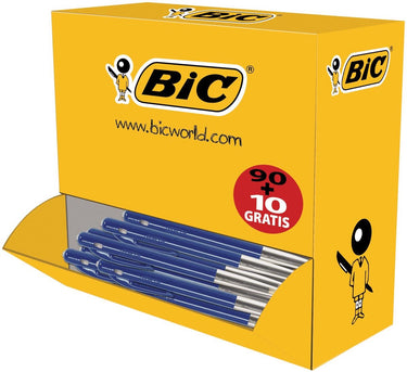 Bic m10 - balpen - klikmechanisme - pennen - medium punt (1mm) - pen - 100 stuks