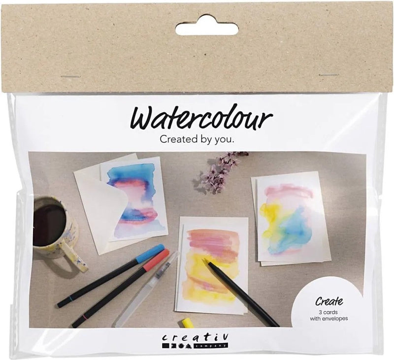 Afbeelding laden in galerijviewer, Creativ company https: www.cchobby.nl mini-hobbyset-aquarel-kaarten-en-enveloppen-1-doos
