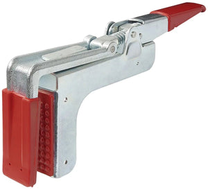 Proplus klem voor cargoplank 14 x 34 x 4,5 cm – voor aanhanger bestelwagen en pick-up – geveerd klemmechanisme – zilver rood