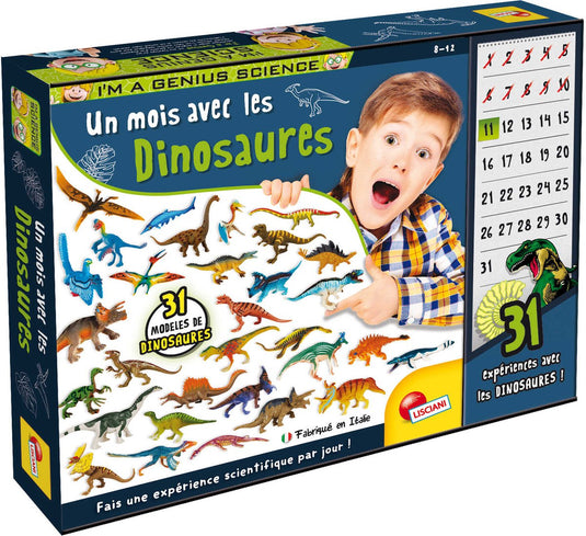 Lisciani i'm a genius un mois avec les dinosaures