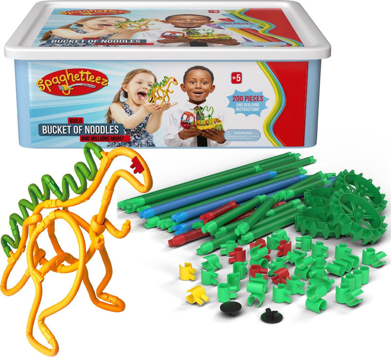 Load image into Gallery viewer, Spaghetteez flexibele bouwstaafjes in opbergbox, 200dlg.
