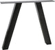 Woood tablo utrecht poot kd 1 stuks - metaal - zwart - 72x79x10