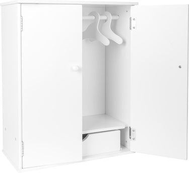 Small foot houten poppen kledingkast 53 cm wit