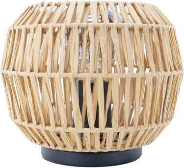 Eglo sheldon tafellamp - e27 - ø 21 cm - zwart natuurlijk bruin - papier