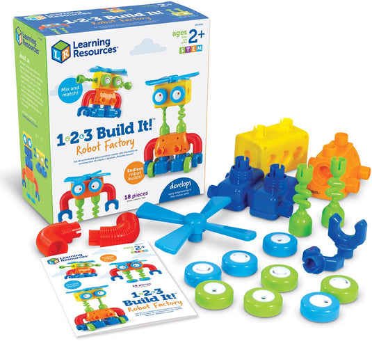 Learning resources 3-in-1 bouwset - robot fabriek - 3+