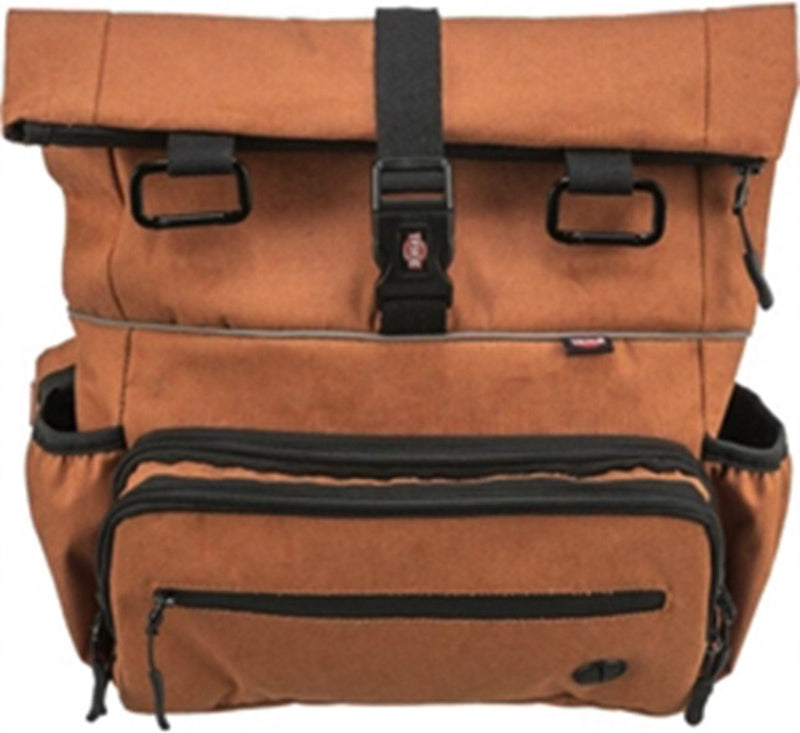 Load image into Gallery viewer, Trixie rolltop rugtas met heuptas met riem roest
