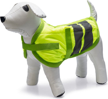 Beeztees teddie - hondenjas - reflecterend - geel - 70 cm