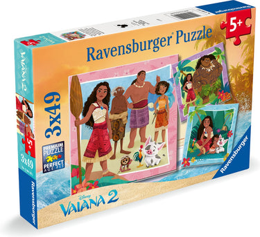 Ravensburger legpuzzel disney vaiana 2, 3x49st.