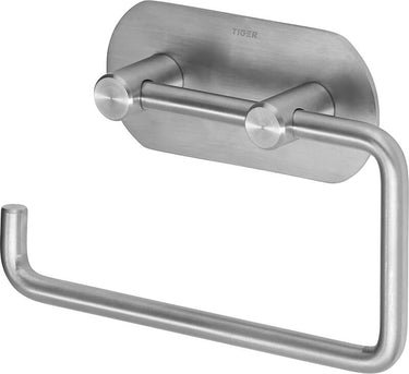 Tiger rondo - wc rolhouder zonder klep - zonder boren - 3m tape - rvs geborsteld
