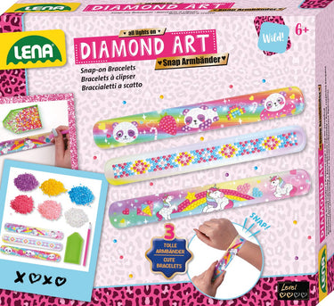 Lena diamond art snap armbanden - creatief speelgoed voor kinderen.