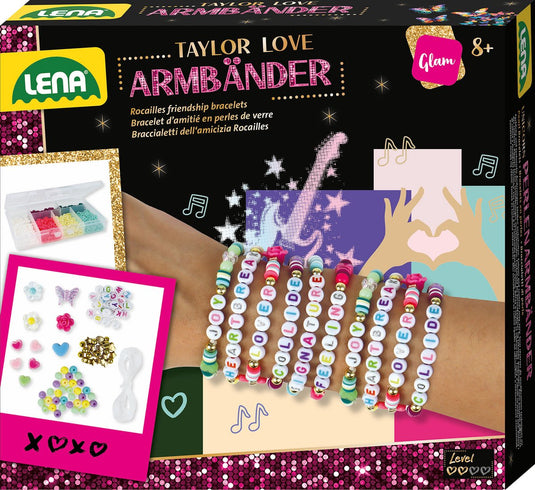 Lena vriendschap armbanden knutselset taylor love - kleurrijk speelgoed.