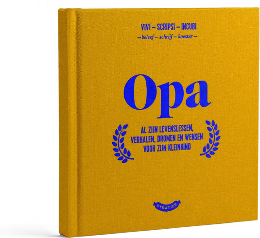 Uitgeverij stratier - opa - invulboek - de wonderjaren