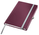 Leitz style - notitieboek a5 - rood - geruit - met harde kaft