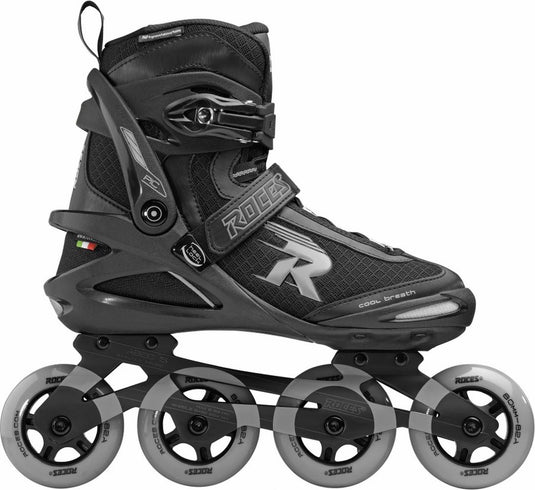 Roces pic tif 80 skeelers – 4x80mm wielen – fitness inline skates – zwart grijs – maat 41