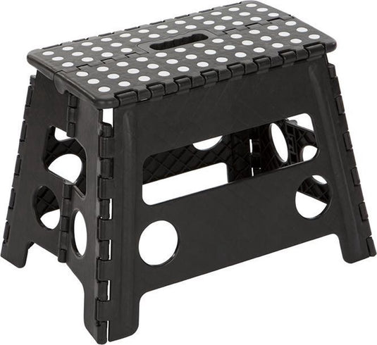 Escalo opvouwbaar opstapje zwart uppy xl - 38 x 22 x 32 cm