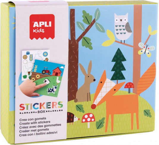 Apli kids stickerspel dieren en hun omgeving