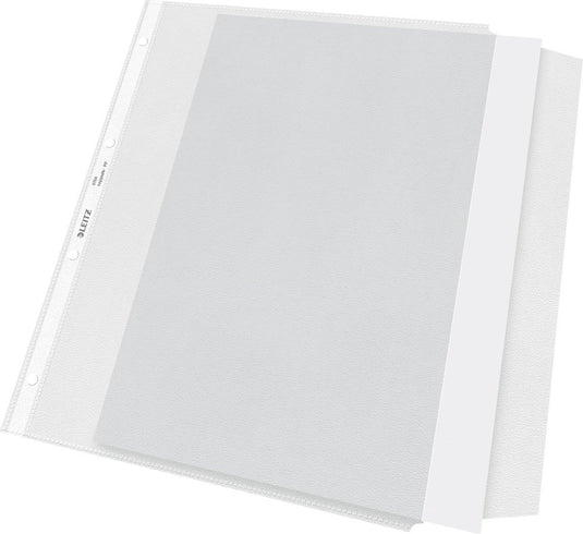 Leitz premium showtas met klep - a4 - 30% pre-consumer gerecycled plastic - 13 mm - 50 stuks - transparant