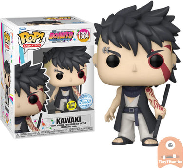 Funko pop! boruto naruto next generations - kawaki #1384 glows in the dark aaa anime exclusive