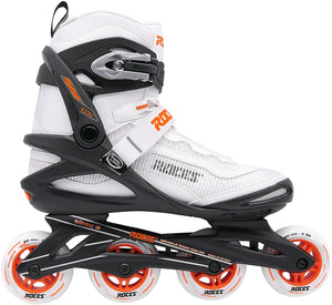Roces icon x 80 skeelers - inline skates - wit oranje - maat 41