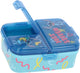 Stor stitch kinderlunchbox – broodtrommel met 4 vakken voor kinderen vanaf 4 jaar - vaatwasserbestendig bpa-vrij - blauw