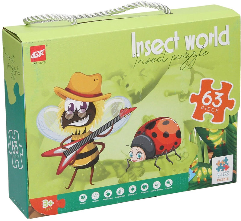 Afbeelding laden in galerijviewer, Lobbes speelgoed bv legpuzzel insecten wereld, 63st.
