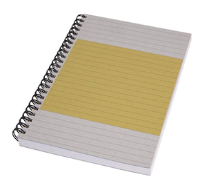 Sigel notitieboek quicknote a5 spiraal bright yellow lijn softcover 160 pagina's 80 grams