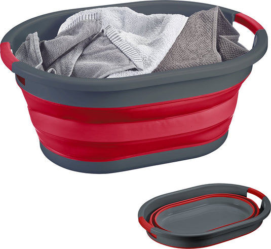 Westmark wasmand - opvouwbare wasmand, ruimtebesparend en praktisch, handgrepen, geschikt voor opbergdoeleinden of als organizer, ideaal voor tiny living - 24 liter