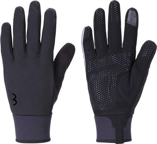 Bbb cycling controlzone fietshandschoenen winter - 5 - 10 ℃ - winddichte wielrenhandschoenen heren dames - sporthandschoenen - touchscreen compatibel - zwart - maat xl - bwg-36