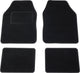 Carpoint mattenset malibu - 4 delig - 2 voormatten - 2 achtermatten - antislip onderkant - verstevigd hakstuk - afgezoomde randen - zwart
