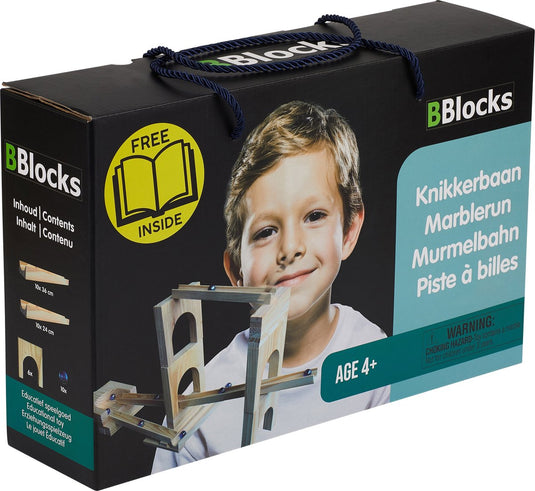 Bblocks houten knikkerbaan - 36 delig