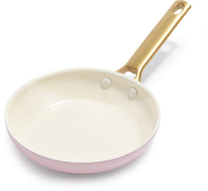 Greenpan padova roze keramische inductie koekenpan 20cm - pfas-vrij - inductie koekenpan - ovenbestendig tot 200°c - vaatwasserbestendig - rvs handgrepen – roze