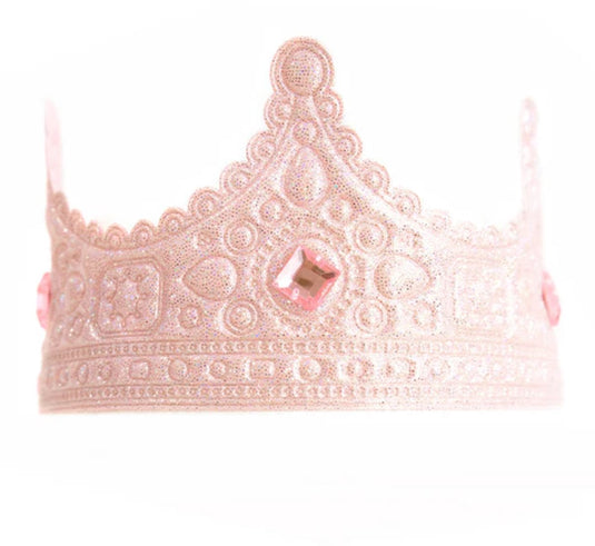 Little adventures - roze royal kroon – zachte kinderkroon