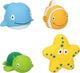 Eddy toys badspeeltjes zeedier (4 stuks)