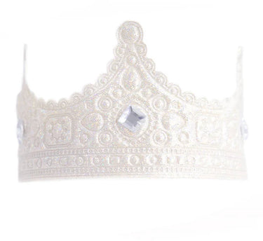 Little adventures - zilveren royal kroon – zachte kinderkroon