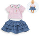 Corolle poppenkleding rok en t-shirt - babypop outfit 30cm.