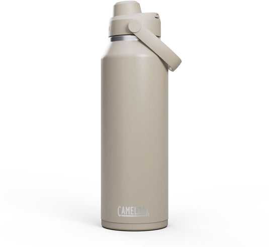 Camelbak thrive chug drinkfles - 1,2 l - rvs - met draaidop - isolatie waterfles - beige