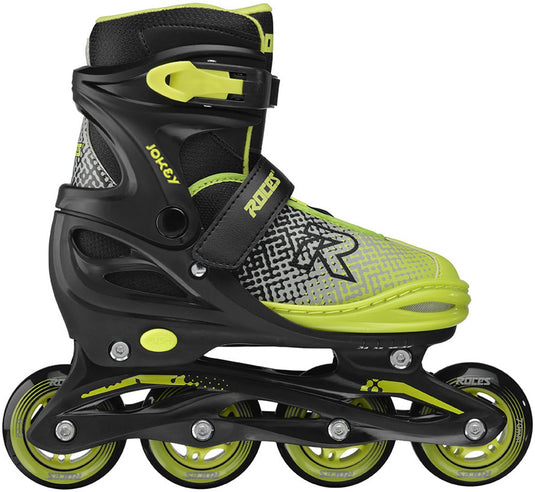 Roces jokey x verstelbare skeelers jongens – inline skates – meegroei skates – zwart groen – maat 38-41