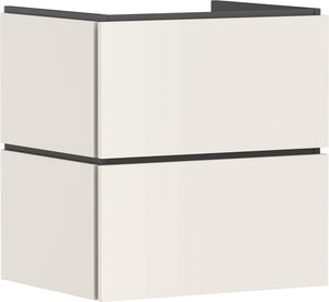 Hansgrohe xilesa e - badmeubel - 580 470mm maat - 2 lades - push-open lades - voor wastafel - sand matt beige