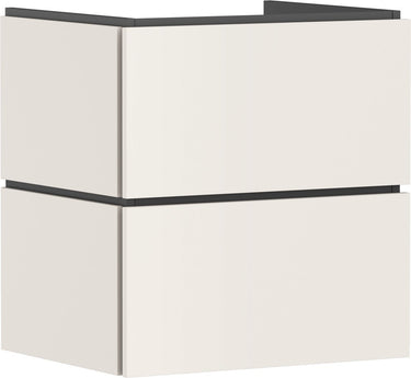 Hansgrohe xilesa e - badmeubel - 580 470mm maat - 2 lades - voor wastafel - sand matt beige