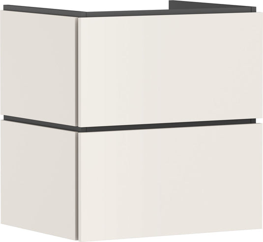 Hansgrohe xilesa e - badmeubel - 580 470mm maat - 2 lades - voor wastafel - sand matt beige