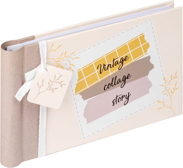 Walther ma-136 vintage - mini insteekalbum met spiraal - 36 foto's 10 x 15 cm - beige bruin