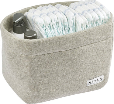 Meyco baby knit basic commodemandje - sand melange - small