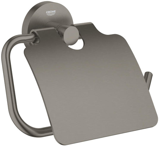 Grohe start toiletrolhouder met deksel – schroeven of lijmen – metaal– geborsteld hard graphite
