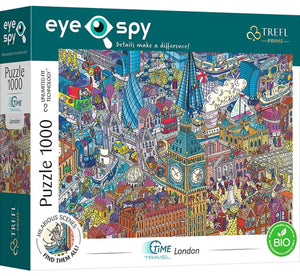 Trefl legpuzzel 1000 stukjes uft eye-spy time travel london fsc.